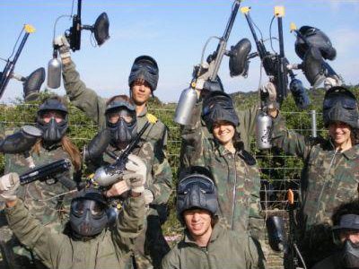 partida campo paintball Gijón